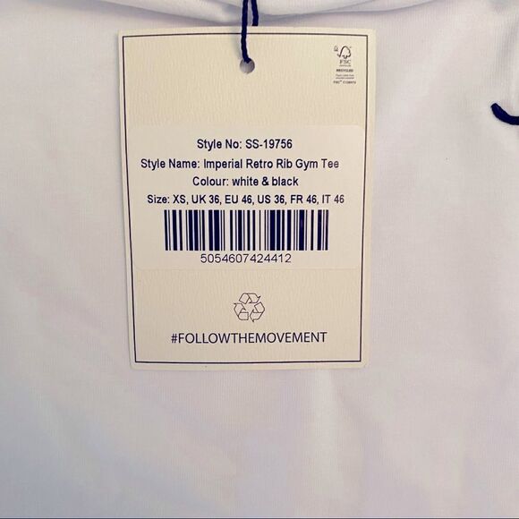 SikSilk Imperial Retro Rib Gym Tee Sz XS NWT - Picture 7 of 8